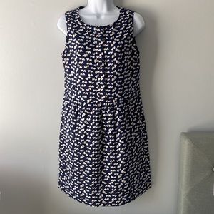 Jcrew Half-Placket Tossed Heart Dress - Size